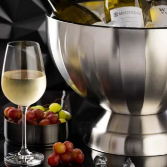 Utopia Satin Double-Walled Wine Cooler/Punch Bowl, 37 x 26cm