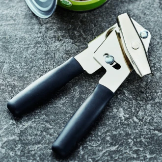 Swing-A-Way Black Comfort Grip Compact Can Opener