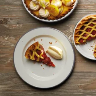 Living Nostalgia Enamel Dinner Plate, 24cm