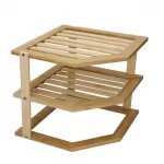 Copco Bamboo 3-Tier Kitchen Corner Storage Shelf