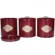 Shop quality KitchenCraft Tea, Coffee and Sugar Canisters Set of 3, 1 Litre,  Burgundy in Kenya from vituzote.com Shop in-store or online and get countrywide delivery!