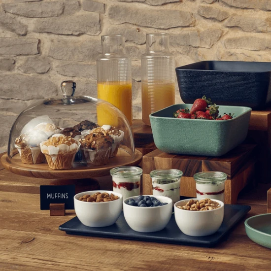 GenWare Acacia Wood Cake Stand 33 x 8cm