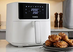 Modern air fryer appliance in Kenya kitchen