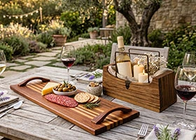 Bongo QP handcrafted wooden serving boards made in Kenya
