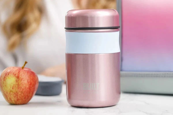 Insulated food flask keeping meals hot