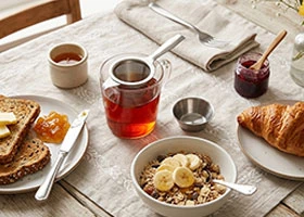 Luxury tea and coffee station setup for modern kitchens